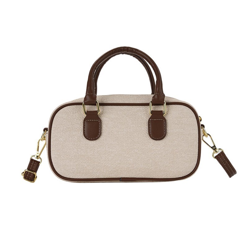 Tas wanita warna solid yang trendi dan serbaguna, tas wanita yang ringan.