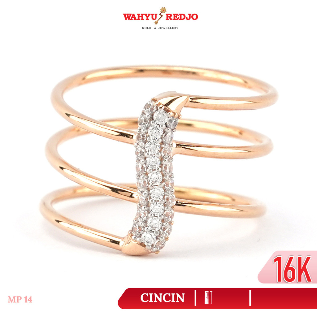Cincin Emas Model Multi Layer 16K Wahyu Redjo Pameran