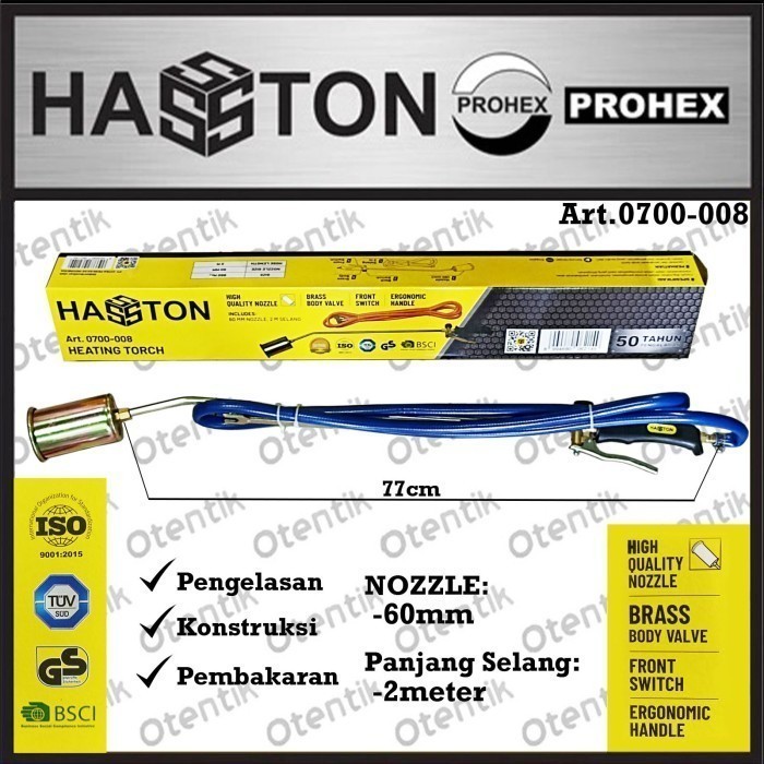Hasston 0700-008 Blender Bakar Gas - Lpg Stang Panjang-Blow Heating Torch-