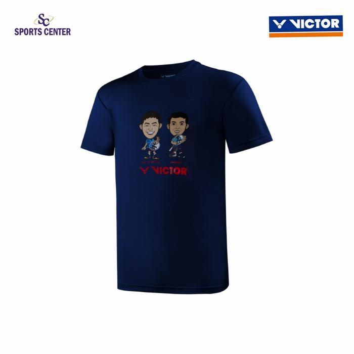 New Kaos / Jersey Victor Ahsan Hendra T 20032 / T-20032 / T20032 Navy - M