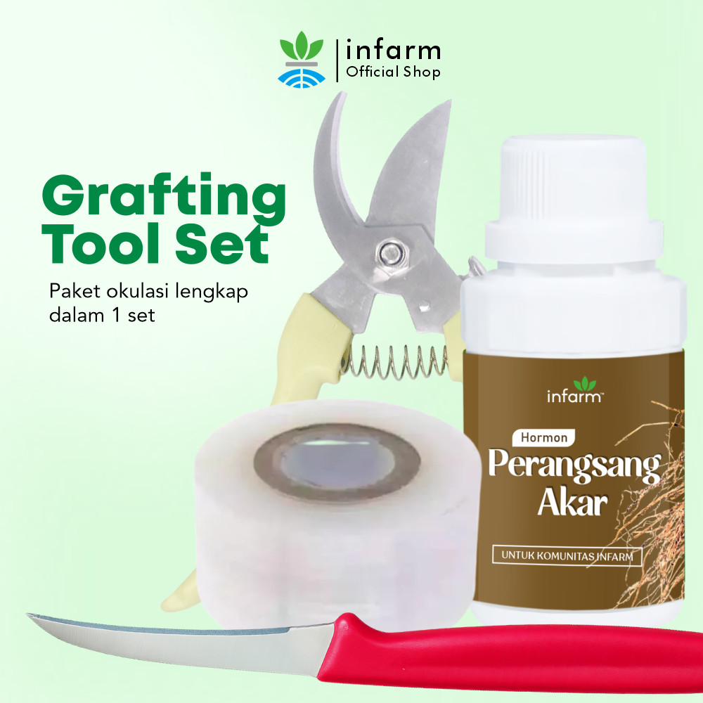 INFARM - Paket Grafting Tool Set, Paket Lengkap Peralatan Stek Tanaman Nutrisi Akar Gunting Dahan