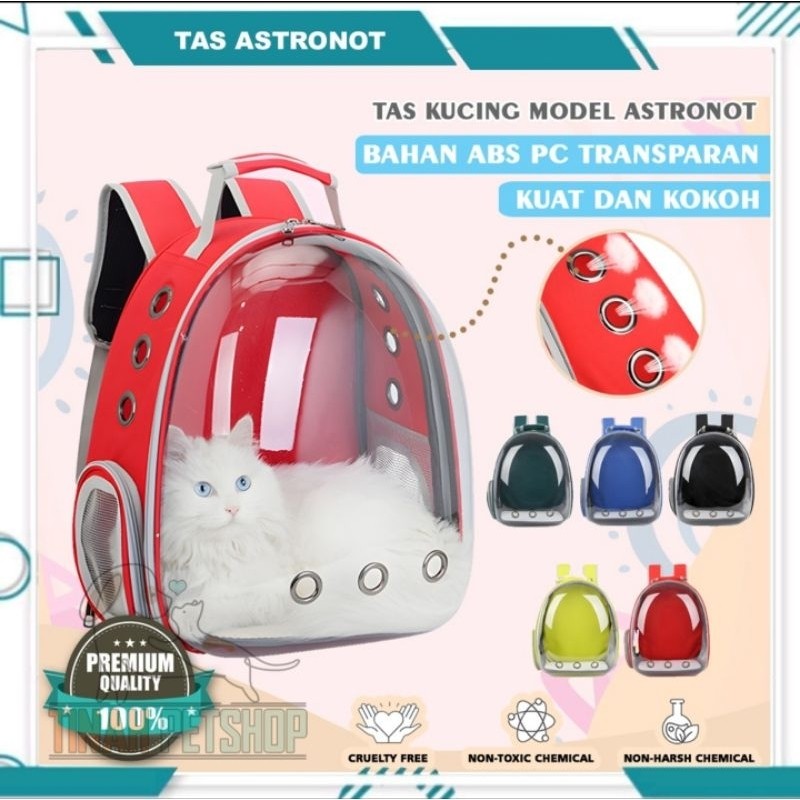 Ransel Kucing Tas Ransel Kucing Astronot / Transparan Murah Pet Cargo / Tas Gendong Kucing Anjing MI