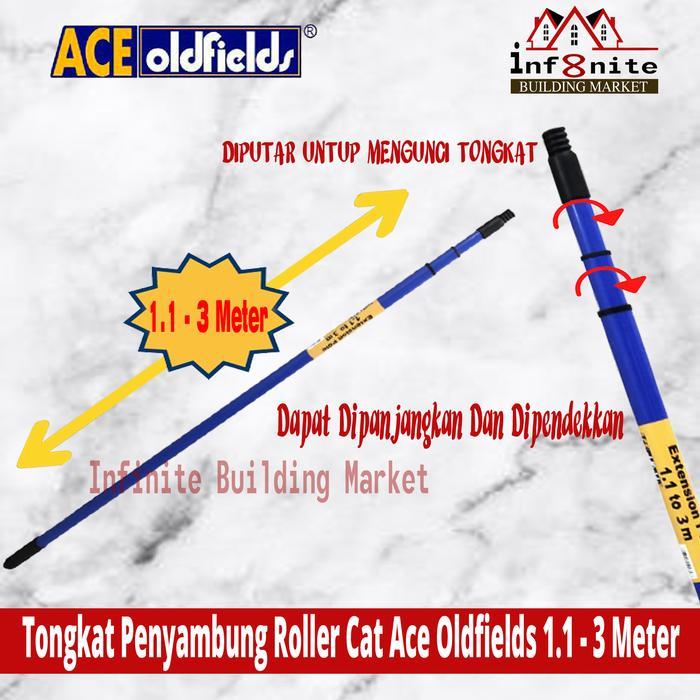 Tongkat Cat Ace Oldfields Roller Extension Pole Tongkat Penyambung Rol