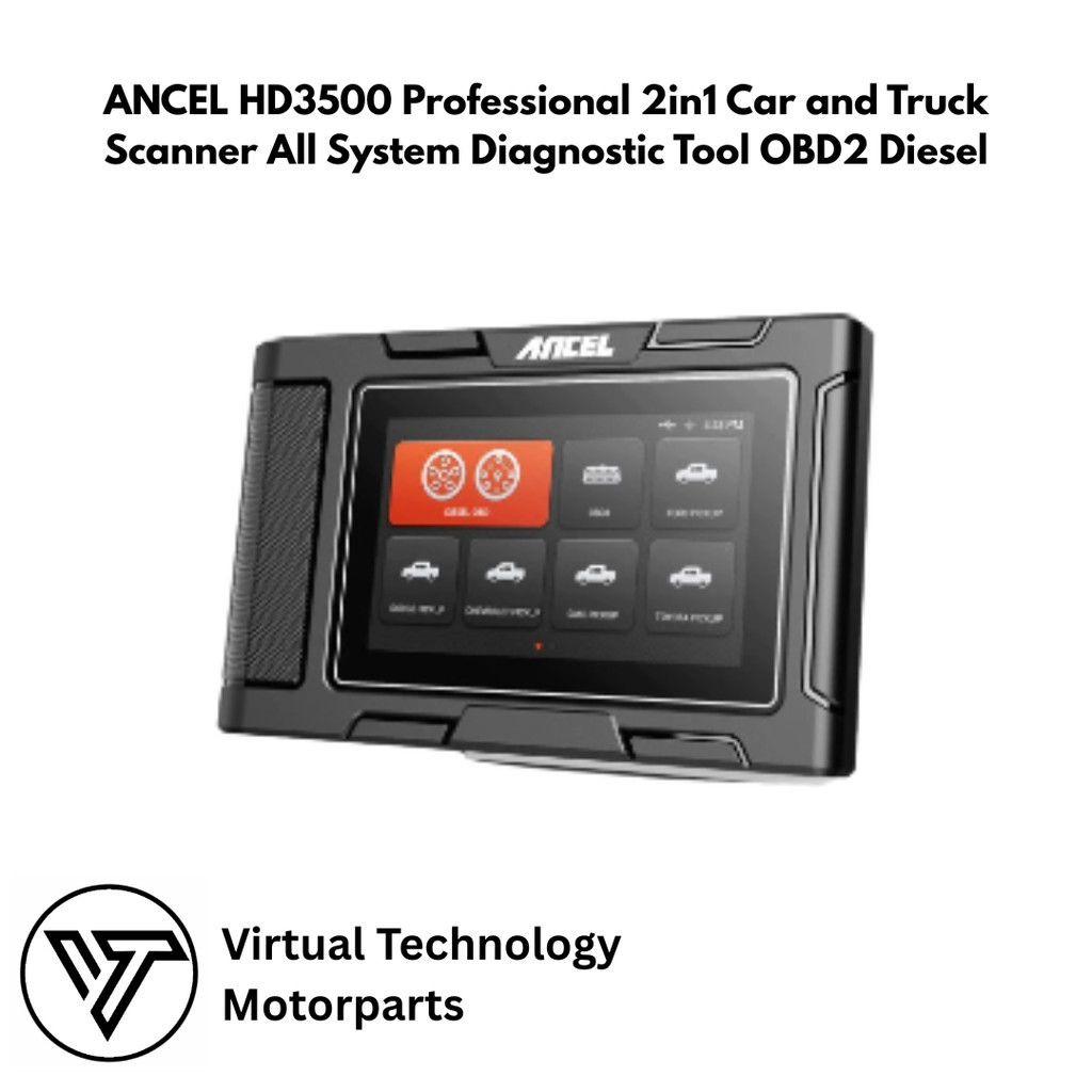 ANCEL HD3500 Professional 2in1 Car and Truck Scanner All System Diagnostic Tool OBD2 Diesel