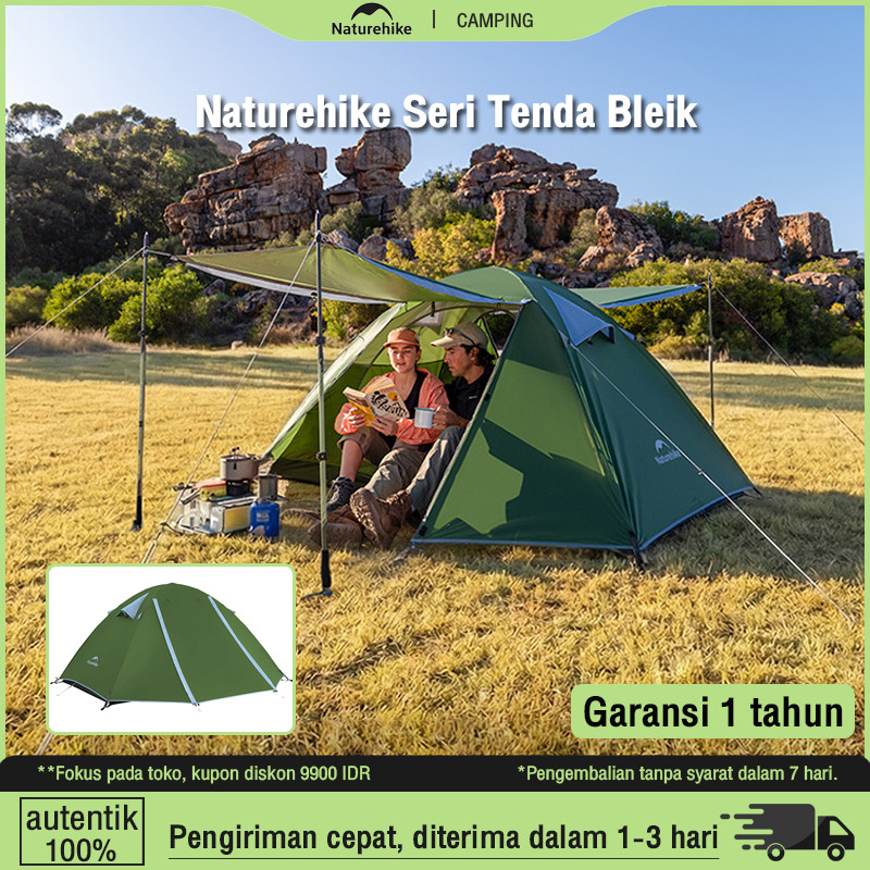 Naturehike Bleik Tenda 2P / 3P CNK2550WS038 camping Tent ultralight tenda camping 3 orang  Camping T