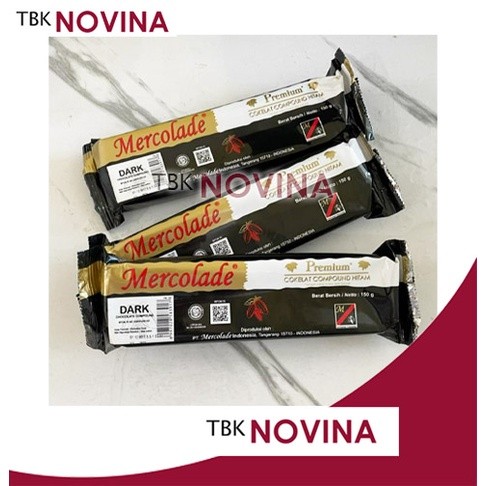 PROMO MERCOLADE DARK COMPOUND PREMIUM / DARK COKLAT PREMIUM 150gram