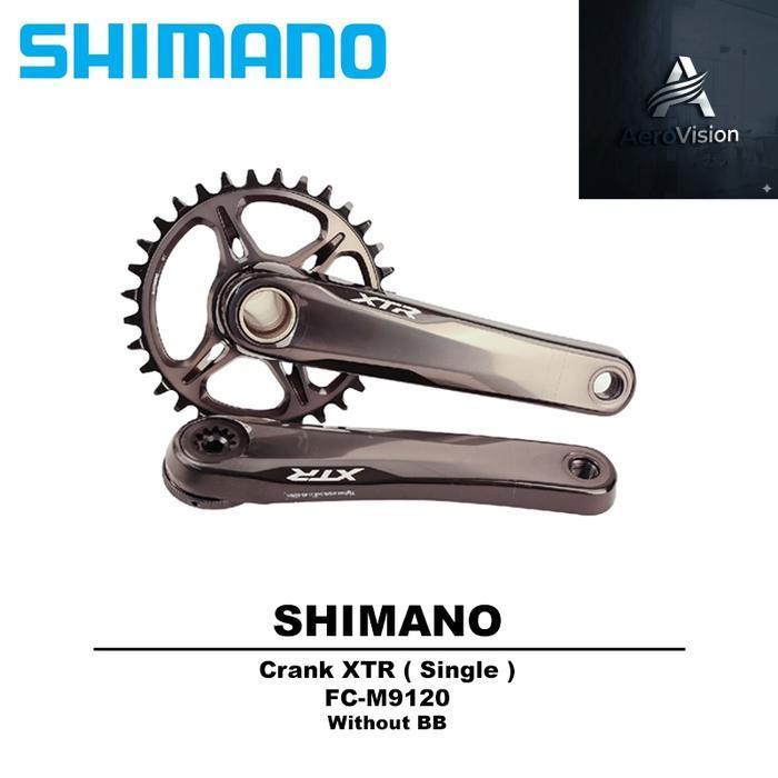 aero- Shimano XTR FC-M9120 Crank Single Sepeda 1x12 Speed
