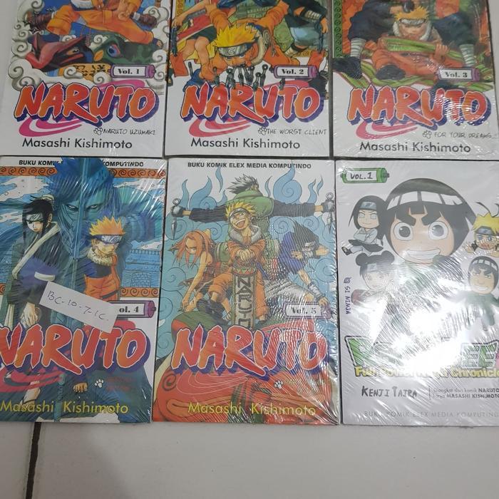 Komik Naruto vol 1-5 paket segel free Komik Rock Lee vol 1
