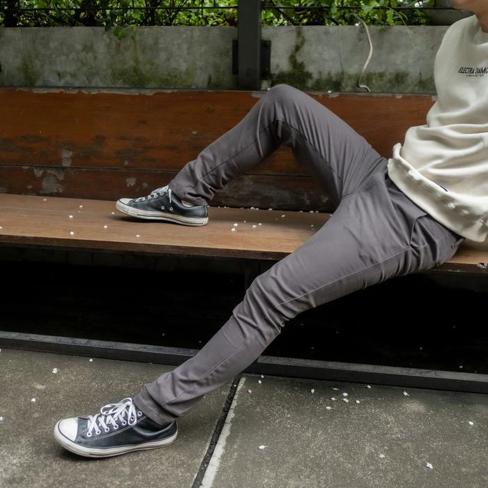 BAPIN Alpha Chino Long Pants Stretch -Celana Panjang Pria Slim Fit Casual Kain Katun Twill Lembut Ny