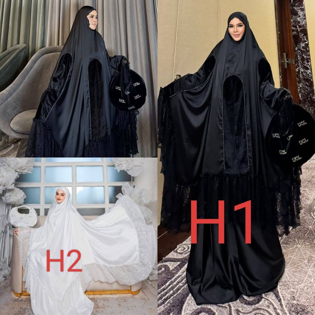 PROMO BIG SALE Mukenah BungaQ UCL Premium Rafanda Windes Sintetis Mewah