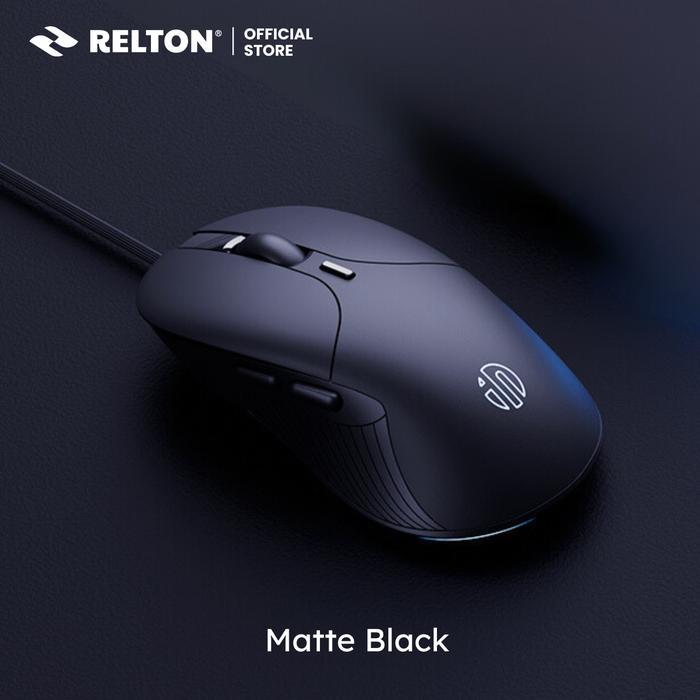 Mouse Gaming Wired Silent Click RGB B2 INPHIC - Matte Black