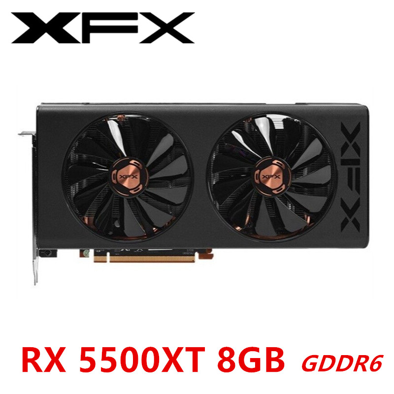 Used SAPPHIRE RX 5500XT 5500 XT 8GB Graphics Card GPU Radeon RX5500 RX5500XT Video Cards Desktop PC 