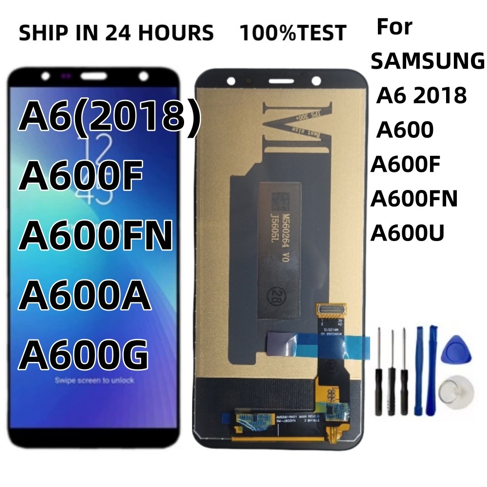 For SAMSUNG Galaxy A6 2018 A600 LCD splay Touch Screen gitizer Assembly Replacement part For A600G  