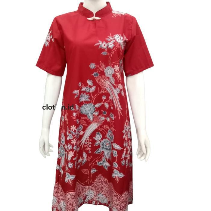 dress cheongsam pipit - dress batik cheongsam - dress couple - s, dress