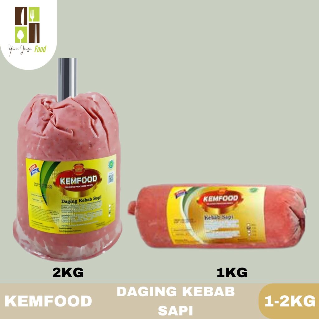 Kemfood Daging Kebab Sapi 1-2kg / Daging Isi Kebab