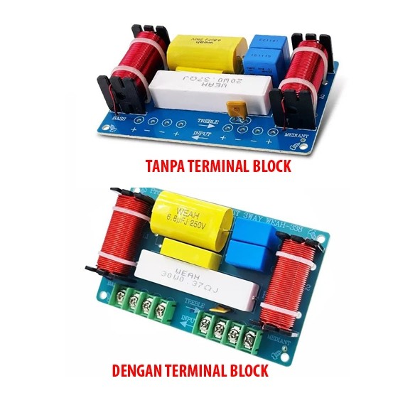CROSSOVER PASIF 3 WAY AUDIO HIFI SPEAKER SPLITTER