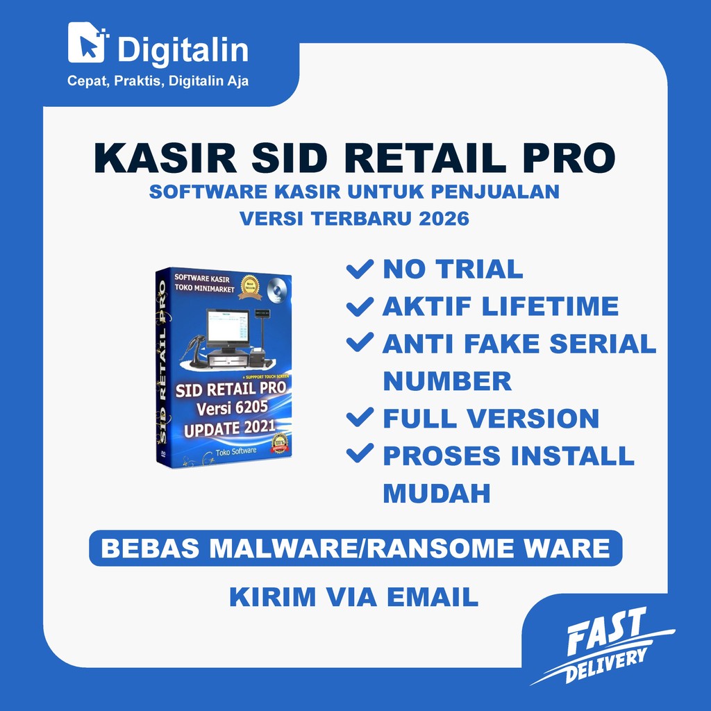 Aplikasi Kasir SID Retail Pro 2026 Full Version Original Lifetime + Panduan Instalasi (WIN)