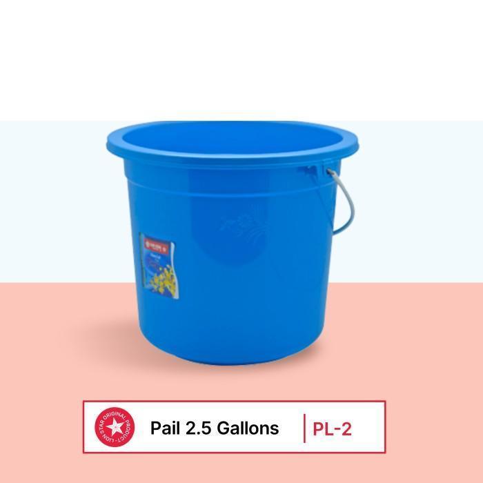 LION STAR Ember Plastik Pail 2.5 Gallons / 9.5 Liter PL-2