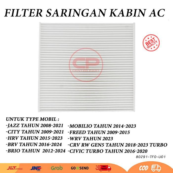 Filter Saringan Kabin Cabin Ac Jazz Rs Ge8 Gk5 City  Gm2 Gm6 2009 2010 2011 2012 2013 2014 2015 2016