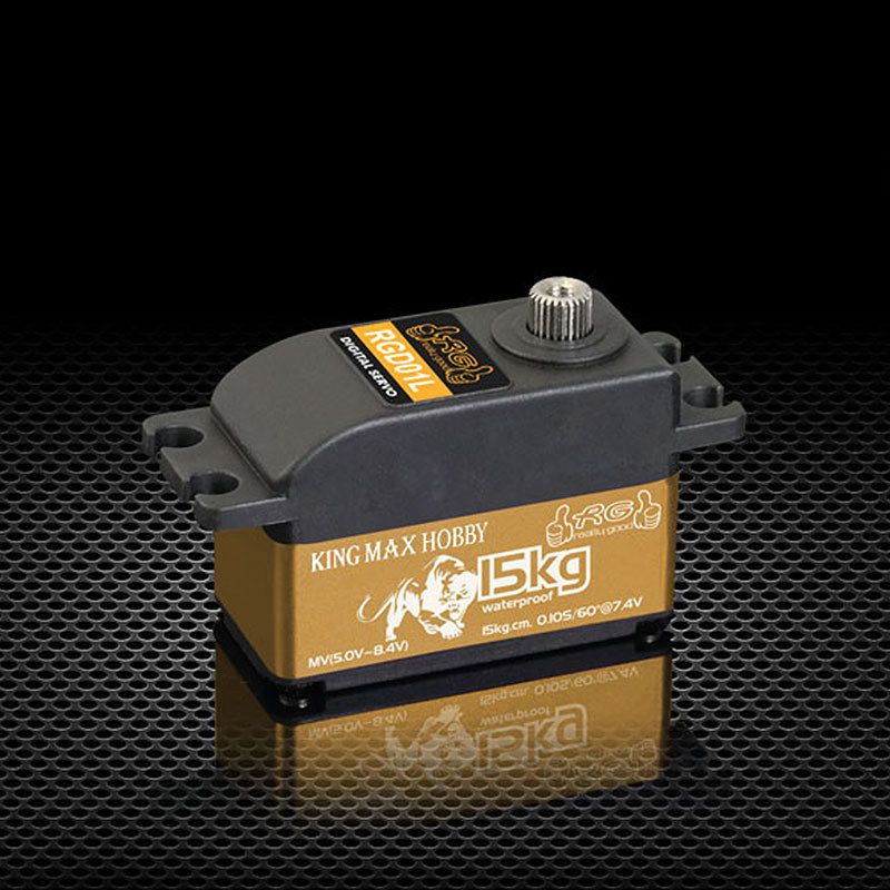 Kingmax RGD01L 52g 15kg.cm DC 7.4V 0.10sec Full Waterproof gital Metal Gears Low Profile Servo for F