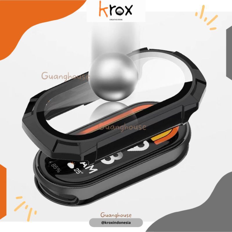 Bumper Case Mi Band 9 / Mi Band 10 Bumper Mi Band 9 PC Hardcase 2 in 1 Xiaomi Mi Band 8 Mi Band 9 Ba