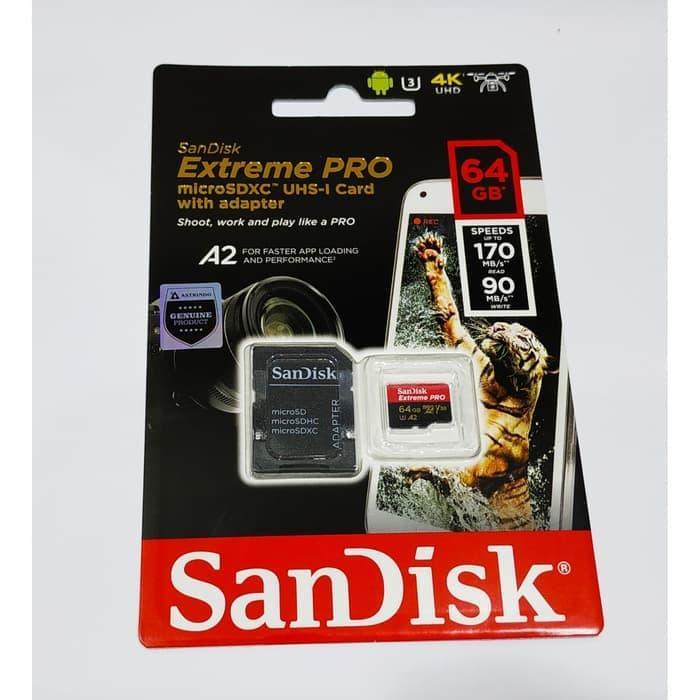 Sandisk extreme pro microsd 64GB 170MB/s A2 |Micro SD 64gb extreme pro