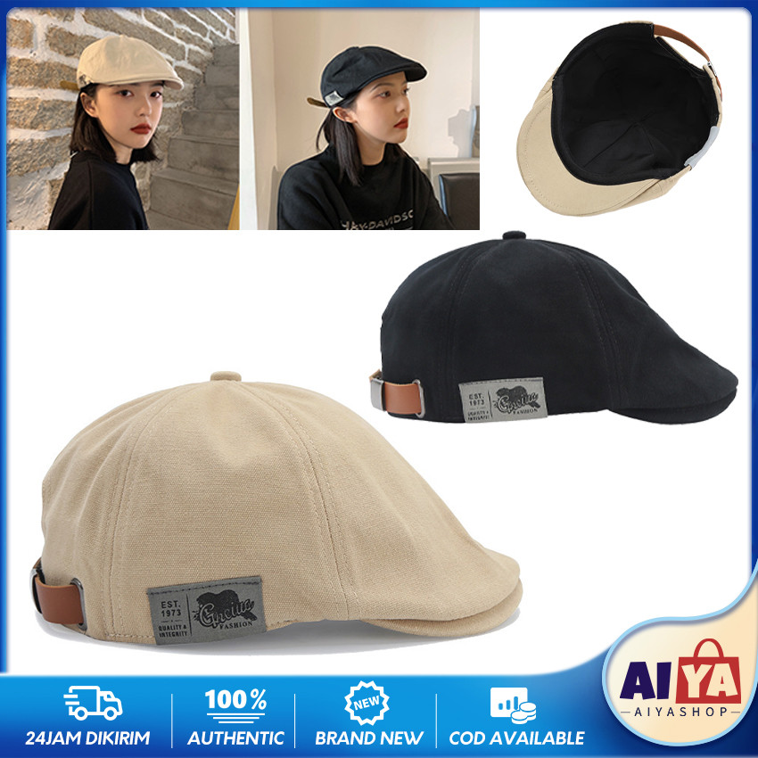 Trend Topi Baret Jepang Keren Fashion / Topi Kodok / Flat Cap Hat / Topi Copet Pria / Topi Pelukis