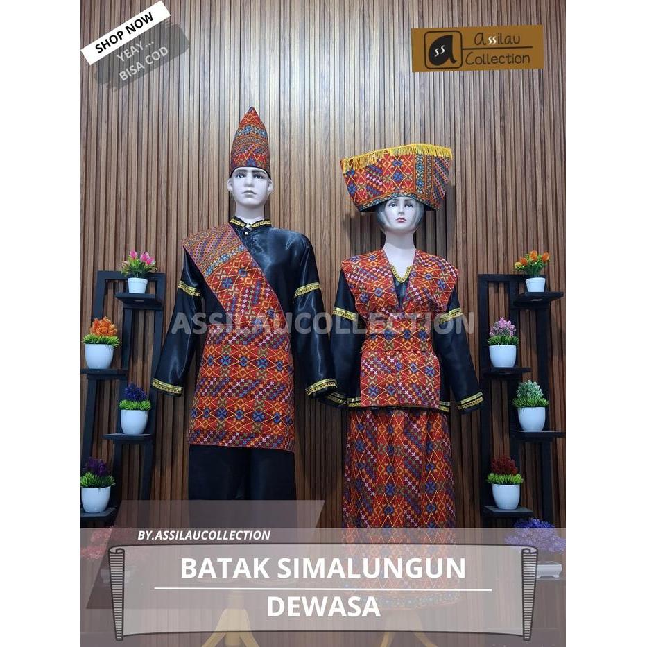 Baju Adat Batak Simalungun Dewasa Satuan (Laki/Cewek) - Batak Laki, S