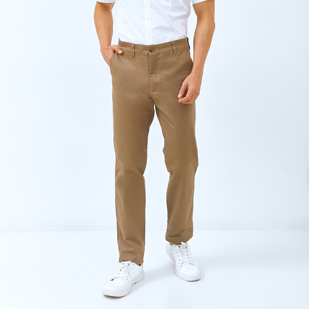 WD & CO.  Celana Pria Chino Panjang Khaky Slimfit Bahan Stretch | Bahan Melar
