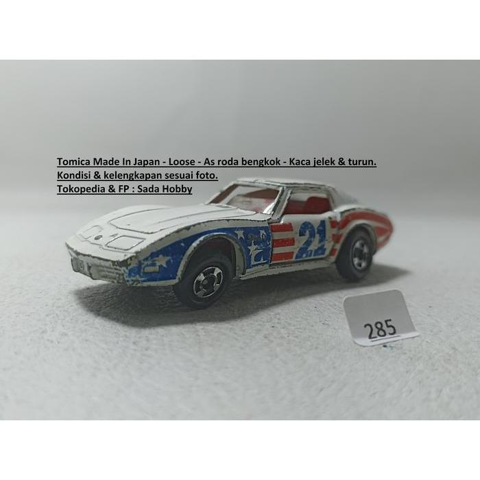 Vintage Tomica Foreign F21 Chevrolet Corvette Stingray Made in Japan JUNK SBAtoys