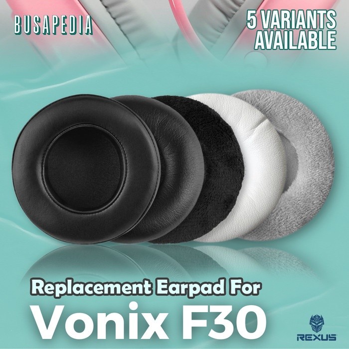 Earpad Earcup Foam Headset Gaming Rexus Vonix F30 F 30 Cushion Ear Busa Bantalan Pad