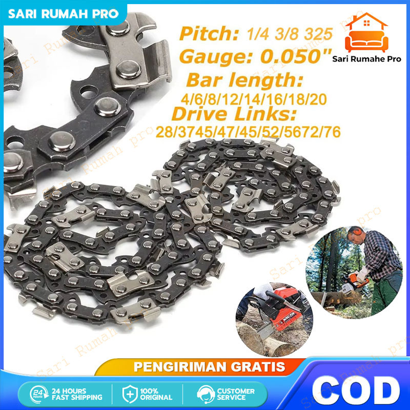 Chainsaw blade Rantai chainsaw 20Inch/22Inch/24 Inch Chainsaw Chain Aksesori rantai gergaji listrik 