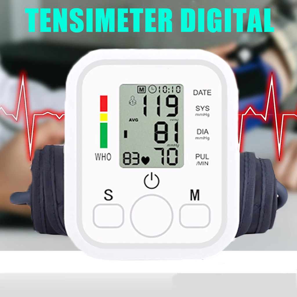 [ With Voice Indonesia ] Tensimeter / Alat Tensi Darah / Alat Cek Tekanan Darah / Alat Tensi Darah /