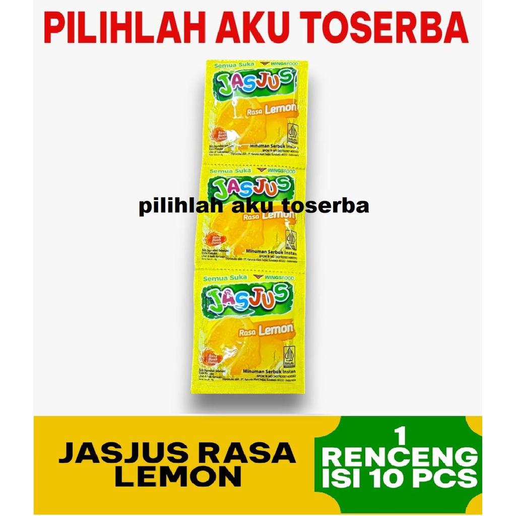 JASJUS JAS JUS Rasa LEMON kemasan renceng - ( HARGA 1 renceng )