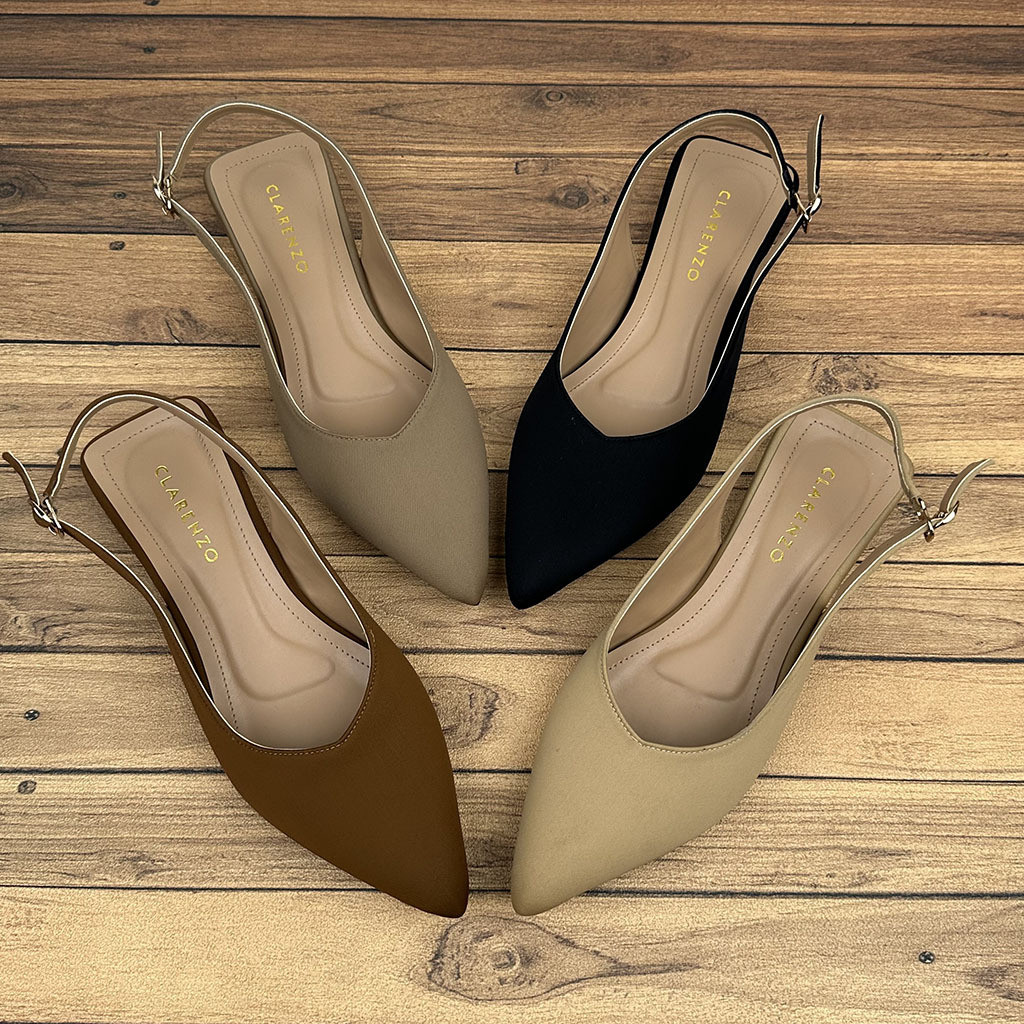 SANRIRINTOJAYASHOP Clarenzo Zara Mules Wanita Heels / Hak 3cm YK01