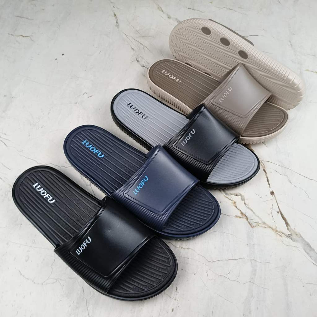 JASHOP LUOFU Sendal Selop Jelly Karet Eva Pria E6168H-E17NEW [e03]