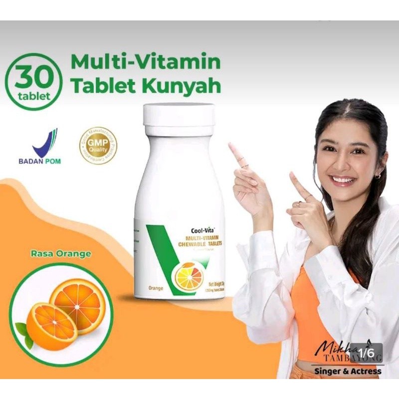 COOLVITA 30TABLET KUNYAH PENGGEMUK BADAN BPOM