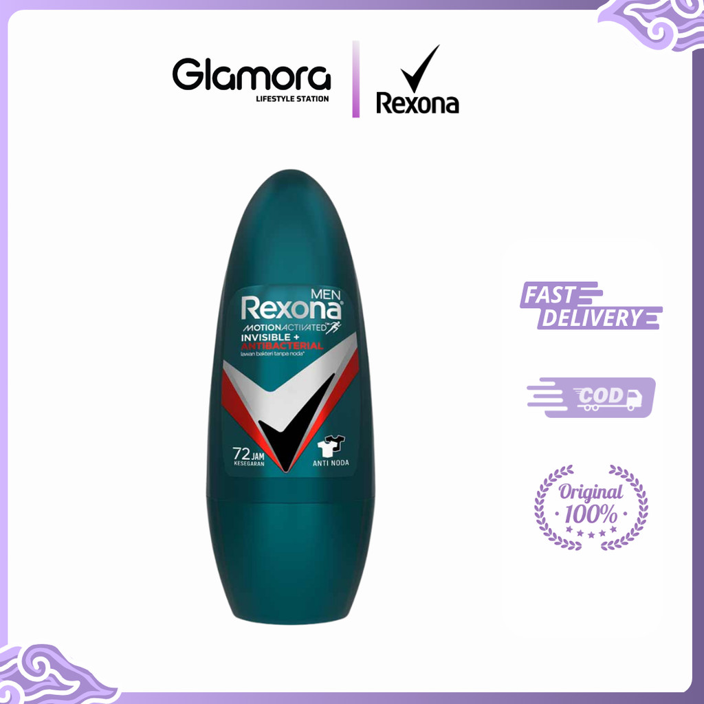 REXONA Men Invisible Anti Bacterial Roll On 45ml