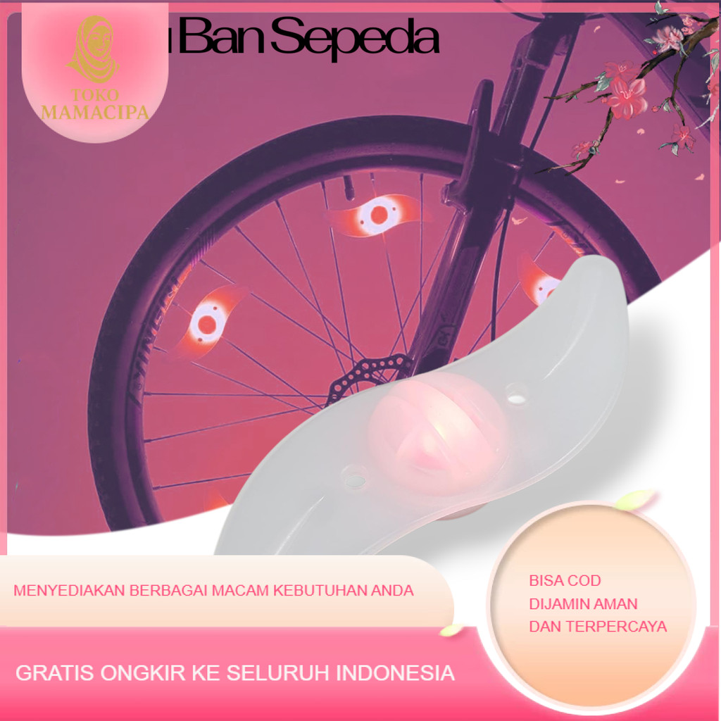 <<BISA COD>> DACHELUN Lampu Velg Ban Sepeda LED Bicycle Wheel Light Waterproof 1PCS - DC-889