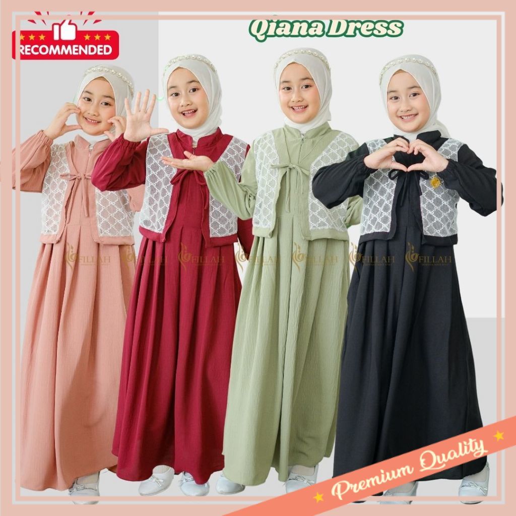 Gamis Remaja Gamis Anak Perempuan 3-14 Tahun Gamis Anak PutihBaju Gamis Anak Gamis Anak Brokat Gamis