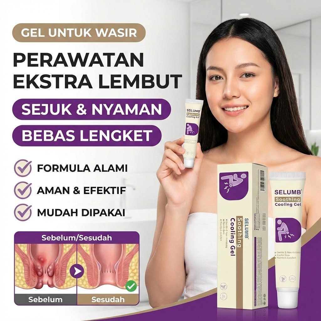 Pengiriman 24 jam Gel Wasir Halal Cepat Sembuh | Redakan Bengkak & Nyeri Instant | Formula Aloe Vera
