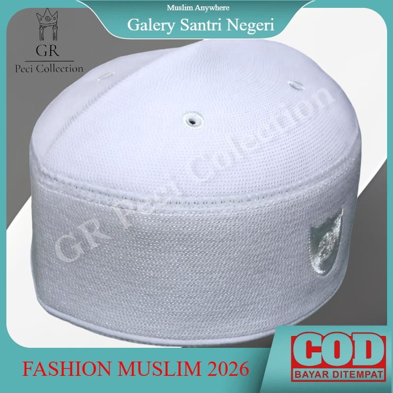 SPESIAL PECI KOPIAH SONGKOK MALAYSIA PREMIUM PECI MALAYSIA PUTIH TERLARIS SONGKOK MALAYSIA PREMIUM