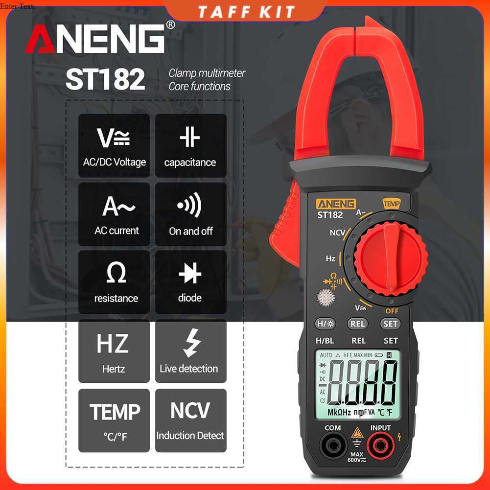 ANENG Digital Multimeter Tang Ampere Voltage NCV Tester Clamp - ST182