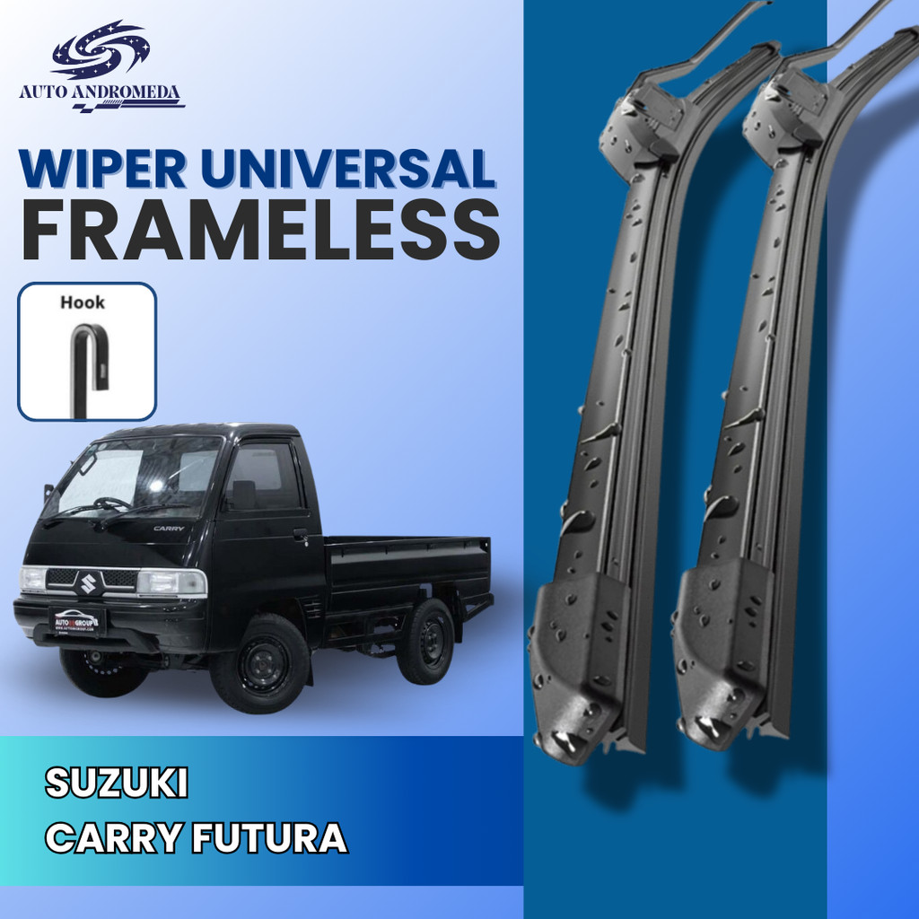 Wiper Frameless Kaca Depan Mobil Suzuki Carry Futura Single Layer Karet Premium