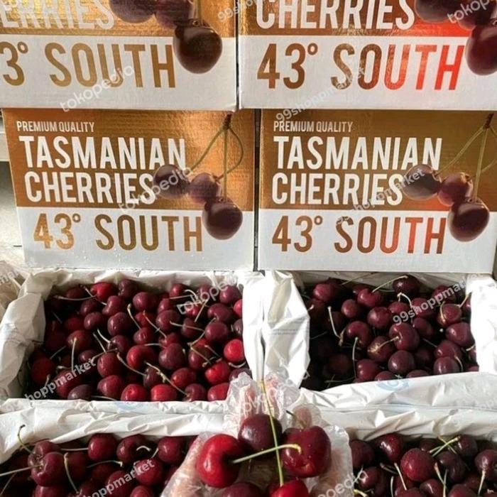 Cherry Tasmanian Super Jumbo 43° South size 34-36 mm manis 2 kg / Box