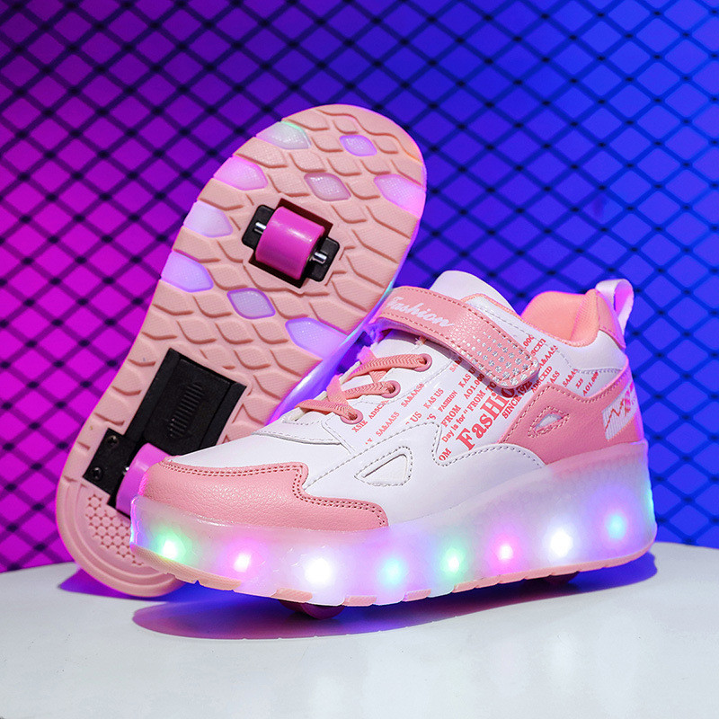 Sepatu Heelys Roda Dua Dan Empat Anak Anak Remaja Bongkar Pasang Gratis Ongkir LED  Anak-anak, Sepat