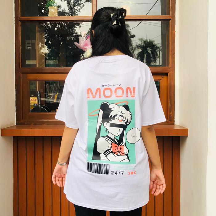 Anime Oversized Kudou x Metro - Tshirt Sailormoon Nasa Girl Streetstyle Anime Manga