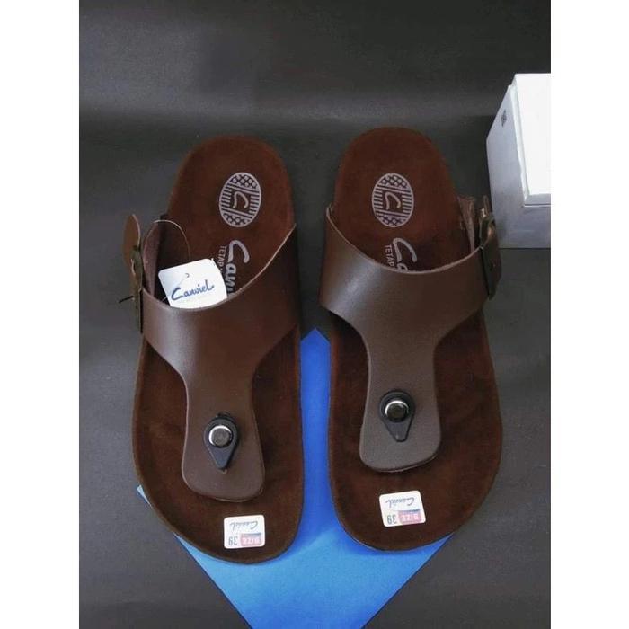 (PROMO) Sandal Jepit Slop cavil Casual Pria Sandal Jepit Pria / Sandal Kulit / Sendal kulit japit / 