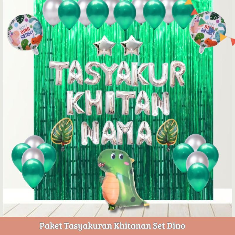 Paket Dekorasi Tasyakuran Khitanan / Dekorasi Khitanan Set Dino