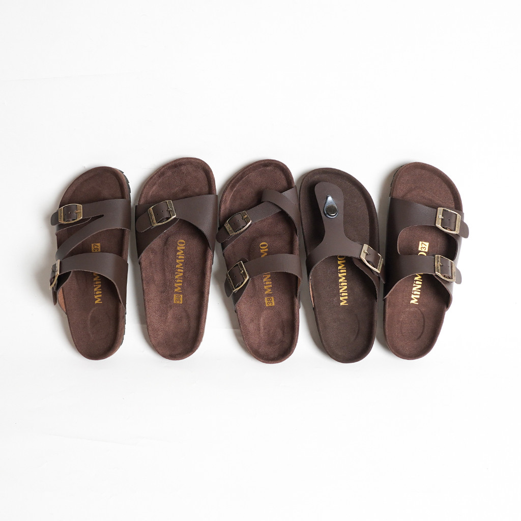 Uncle Jack Sandal Flat Wanita - Mahogany Series